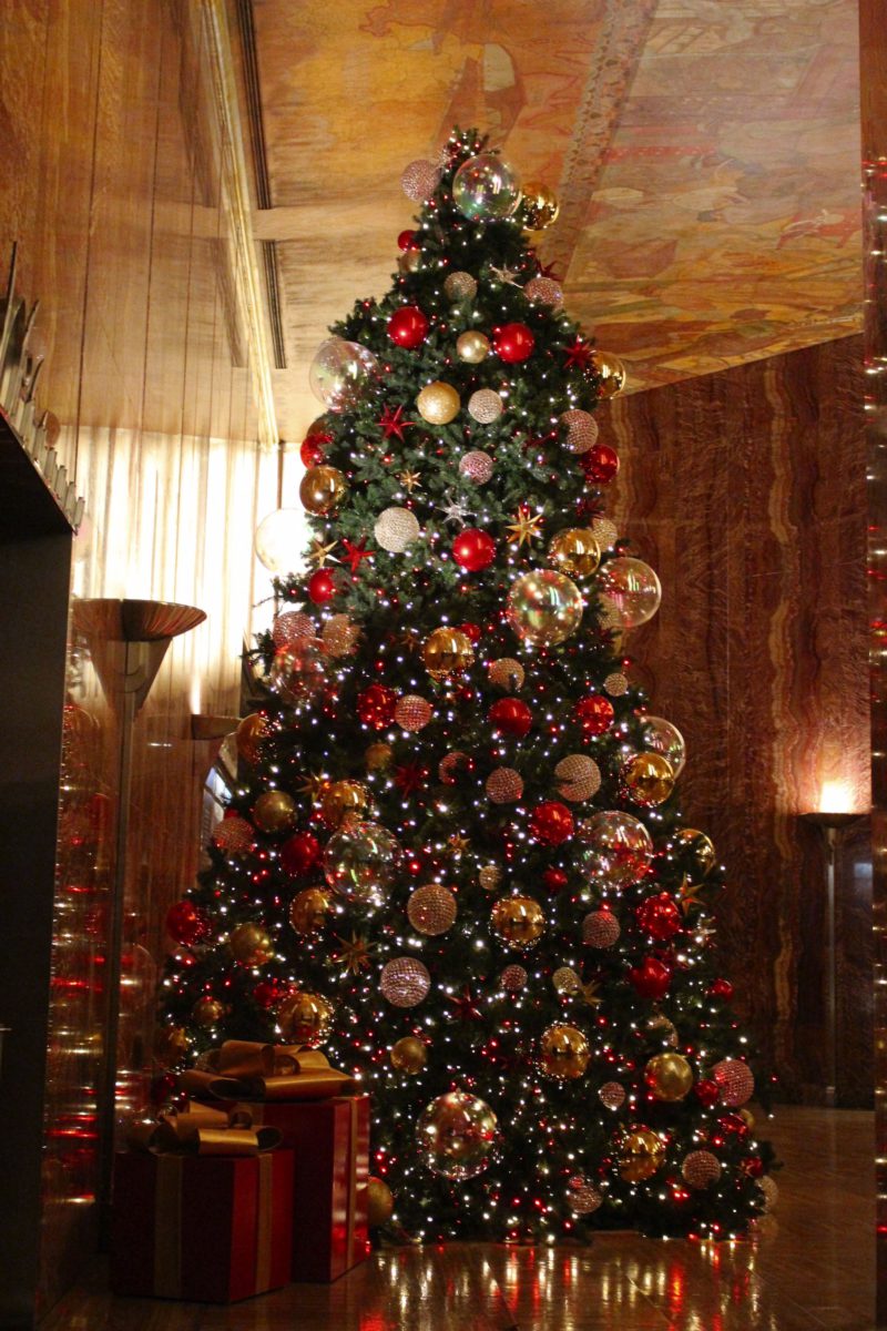 Weihnachtsbaum in New York im Chrysler Building