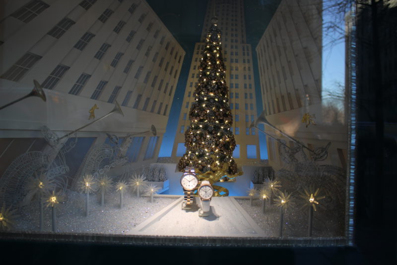 Weihnachtsbaum in New York bei Tiffany & Co.
