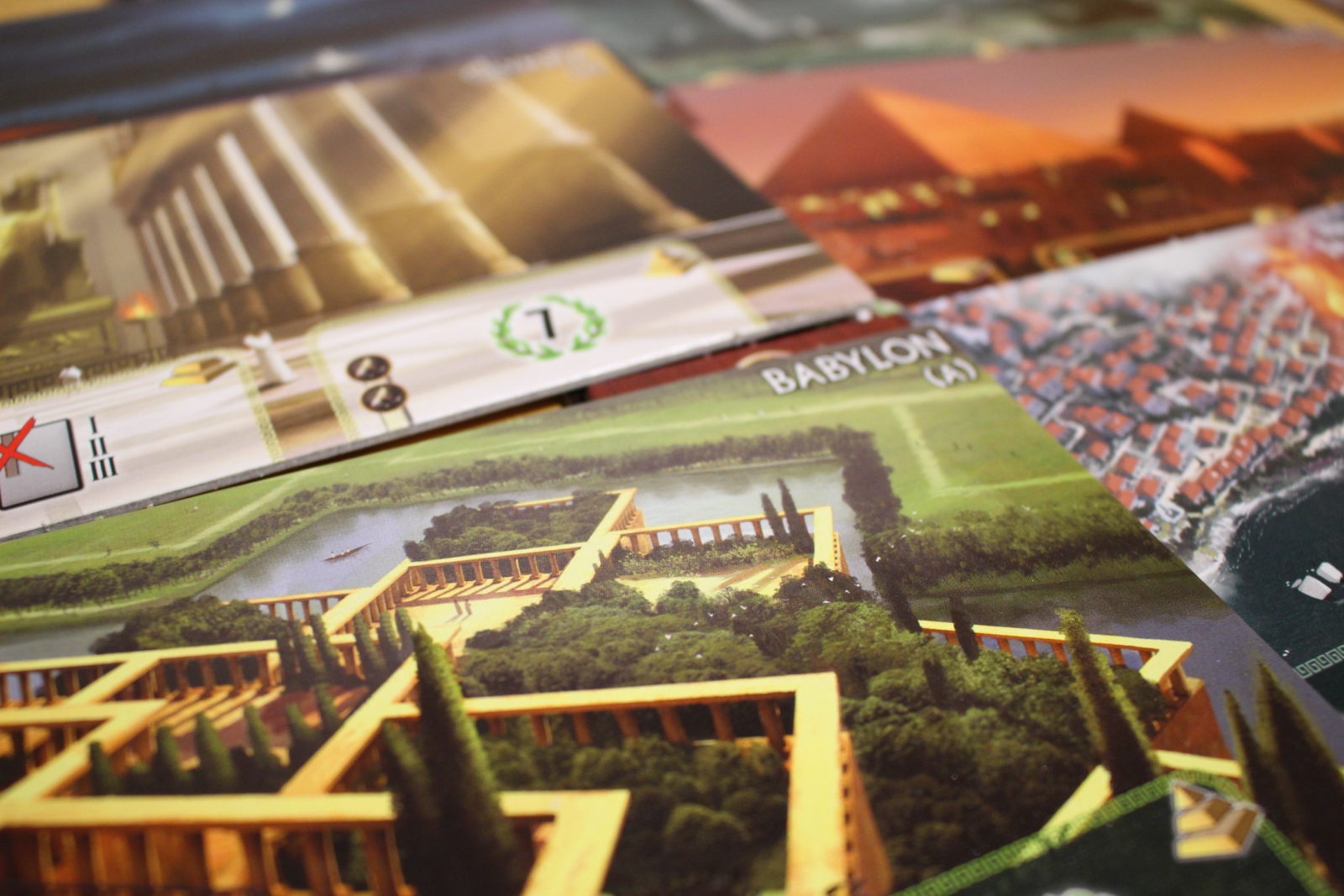 Städtekarten von 7 Wonders