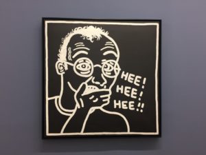 Selbstbildnis von Keith Haring in der Albertina