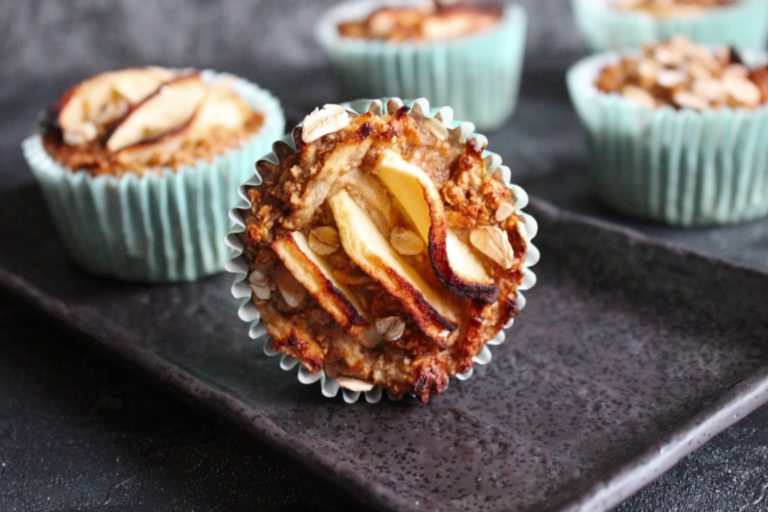 Gesunde Apfel-Haferflocken-Muffins [Rezept]
