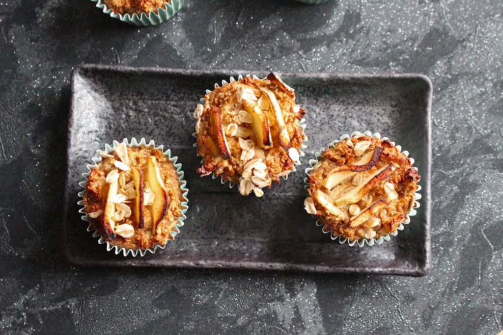 Gesunde Apfel-Haferflocken-Muffins [Rezept]