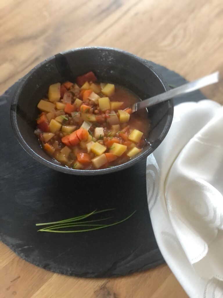 Vegane Linsensuppe zum Abnehmen Rezept - Orange Diamond
